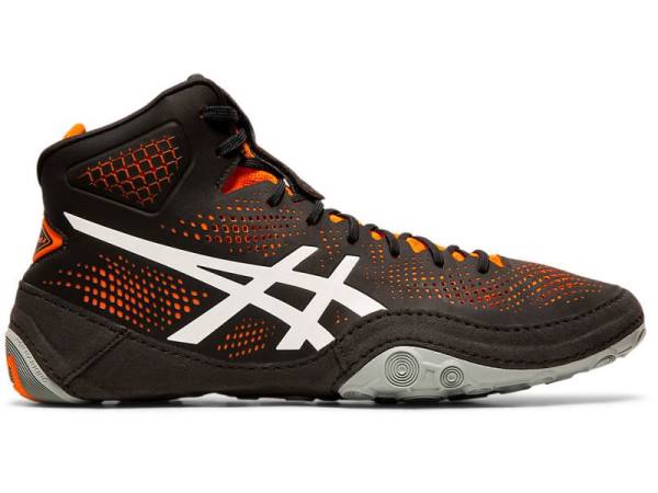 Asics Worstelschoenen Heren, DAN GABLE EVO 2 Zwart/Oranje/Bruin - Asics Schoenen Sale | B8493675-XY